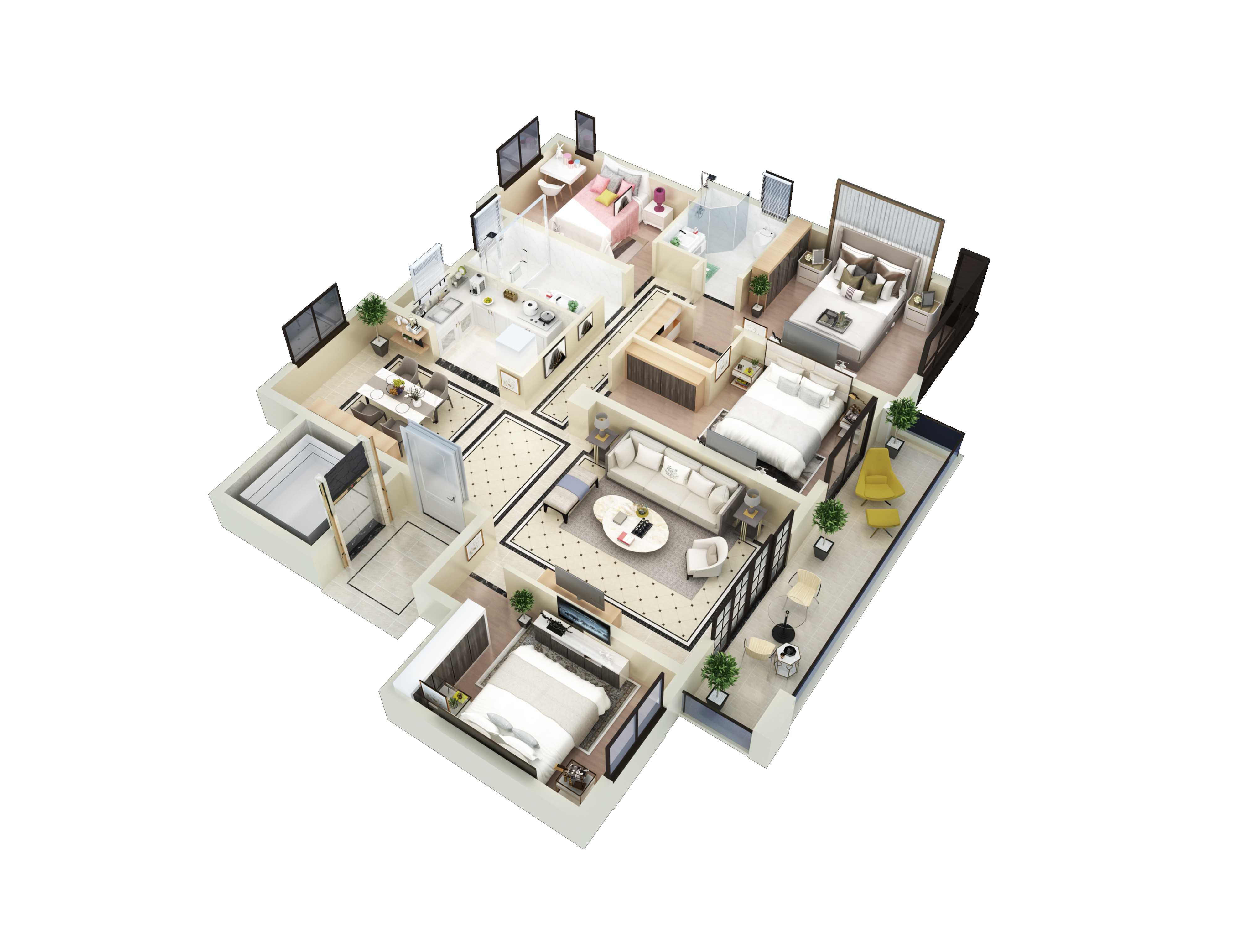 G3戶型 建筑面積：