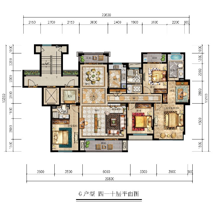 G戶型 建筑面積：G戶型
