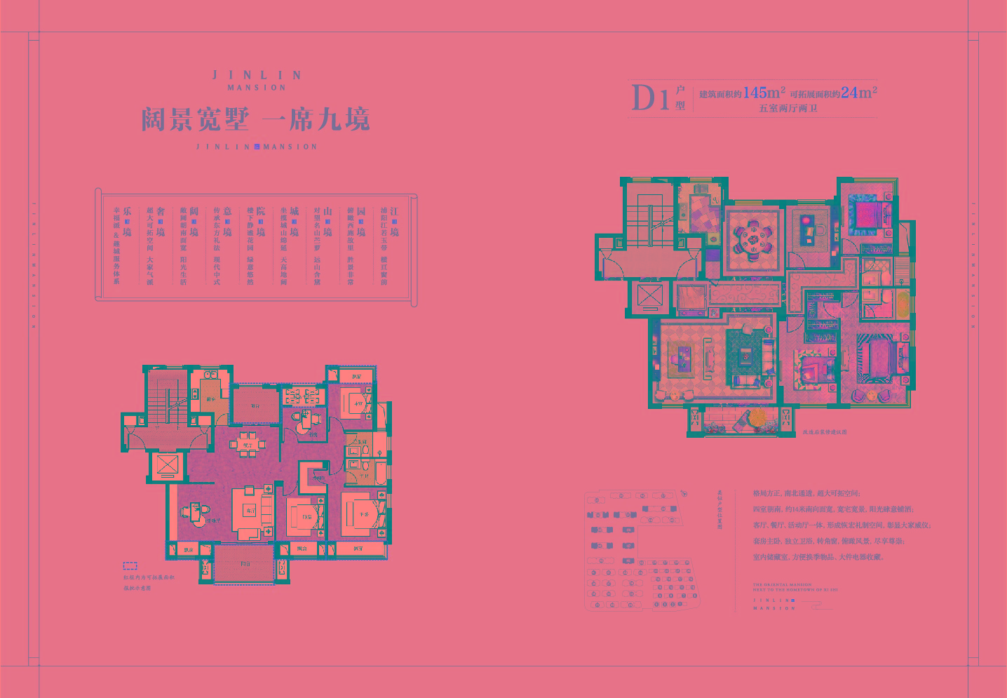 D1戶型 建筑面積：145㎡