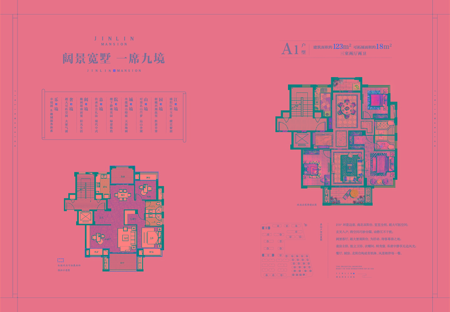 A1戶型 建筑面積：123㎡
