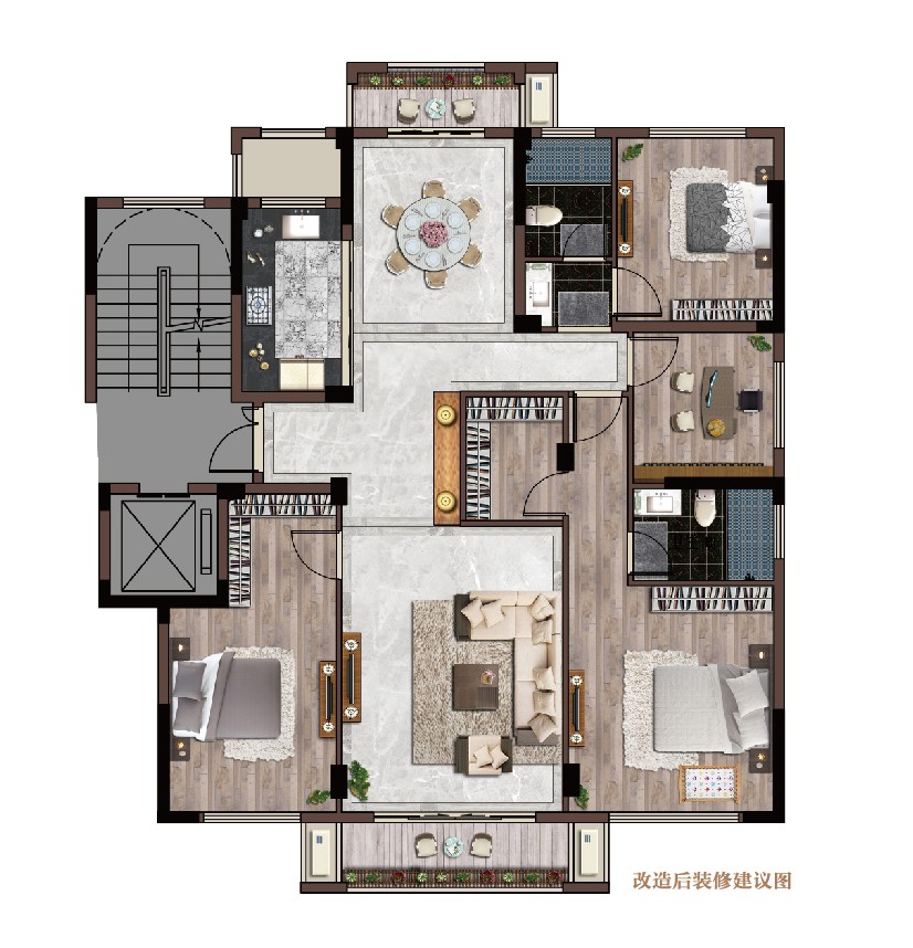 戶型3 建筑面積：