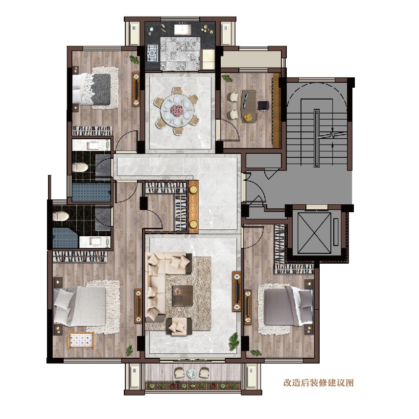 戶型2 建筑面積：