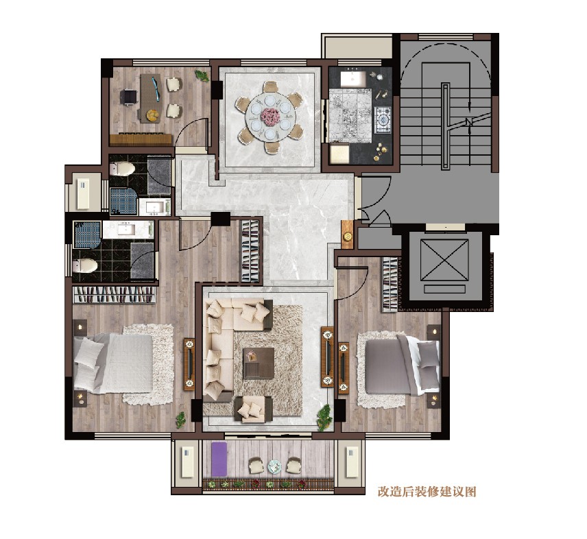 戶型1 建筑面積：