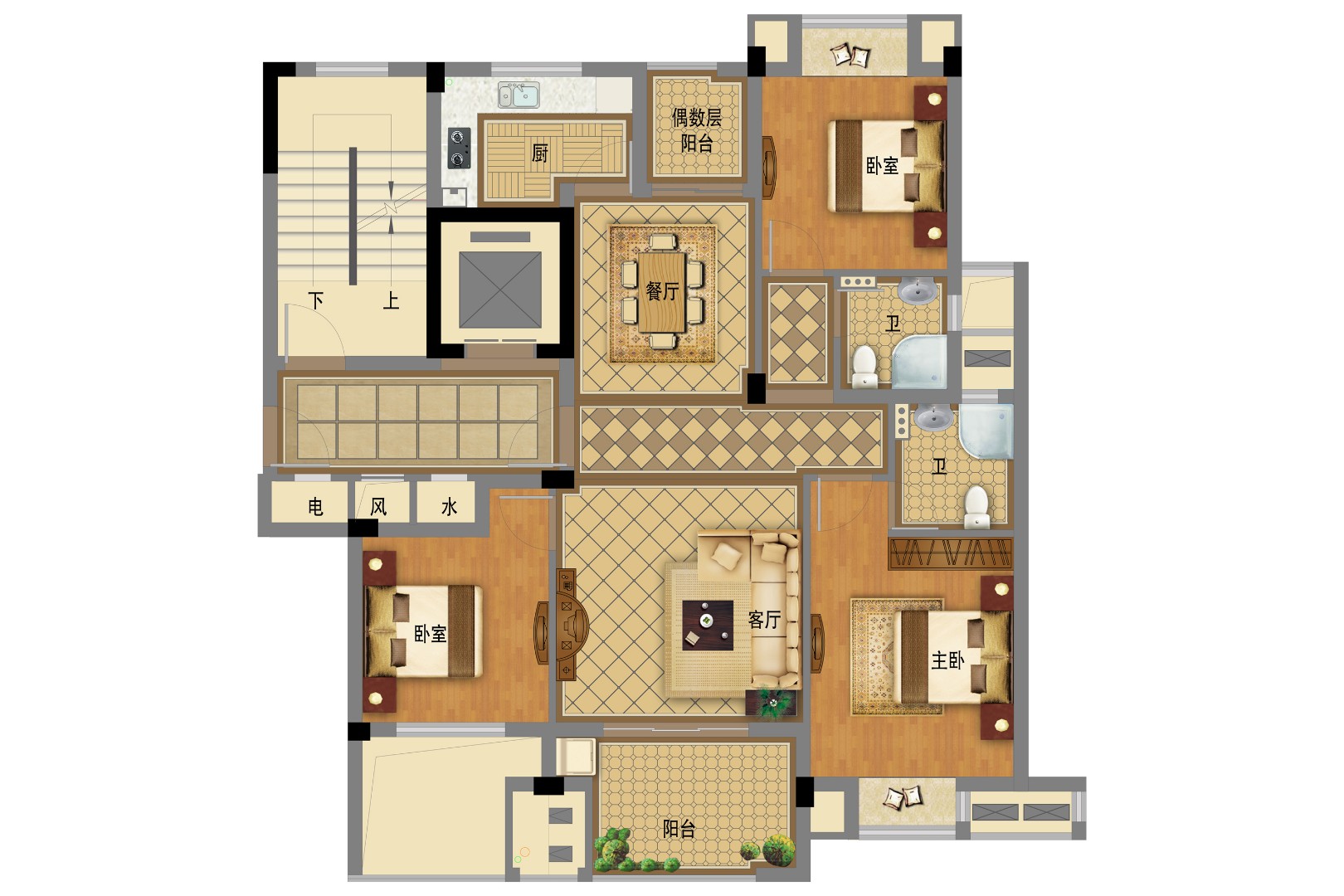 戶(hù)型-2 建筑面積：