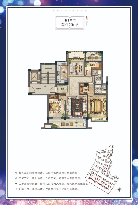 B1戶型 建筑面積：120㎡