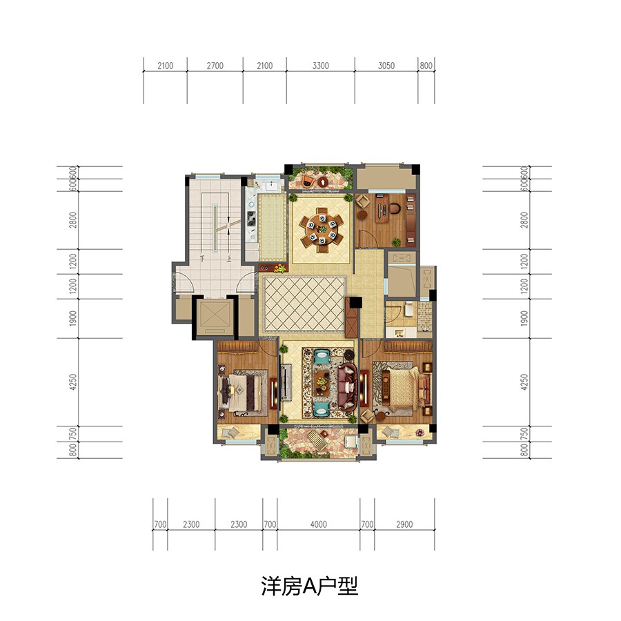 洋房B戶型 建筑面積：
