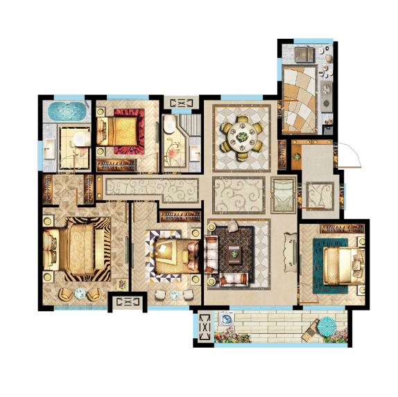 戶型2 建筑面積：135㎡