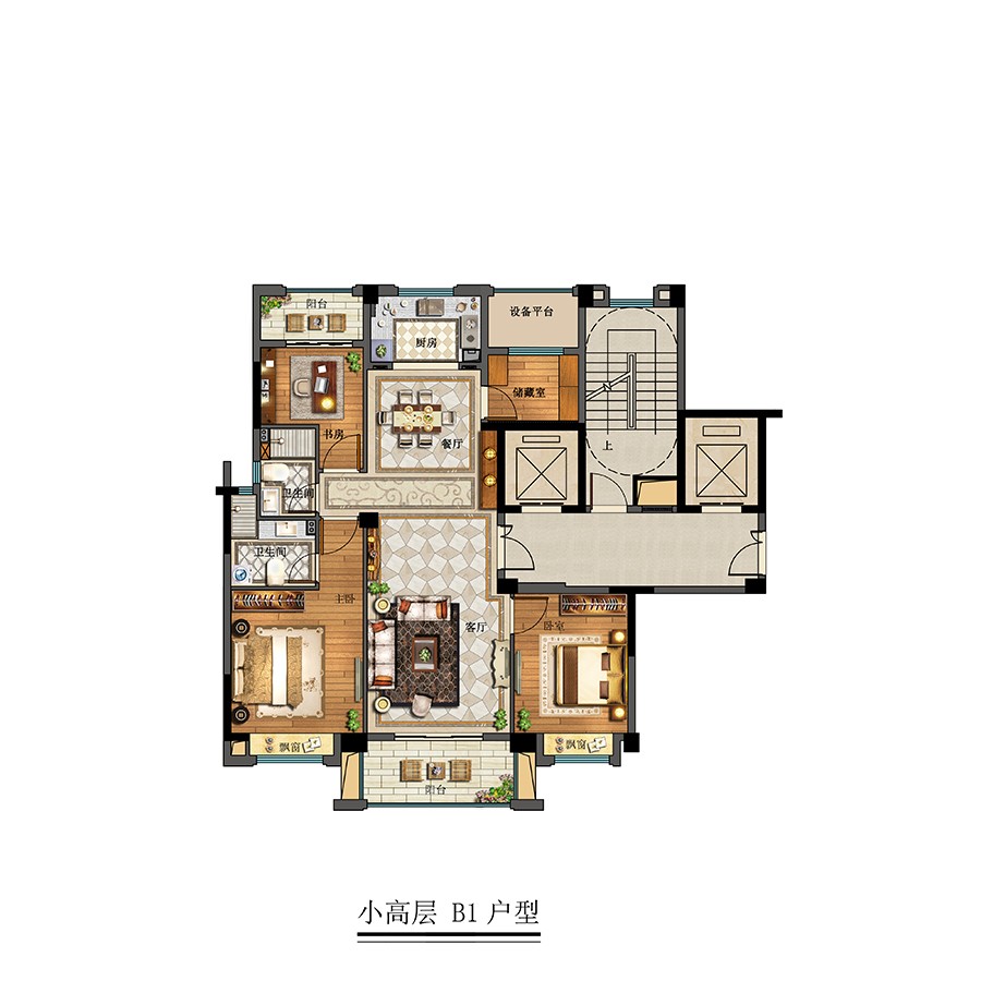小高層B1戶型 建筑面積: