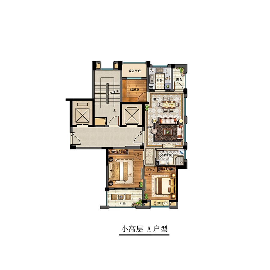 小高層A戶型 建筑面積: