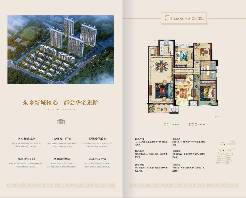 C戶型 建筑面積：132㎡