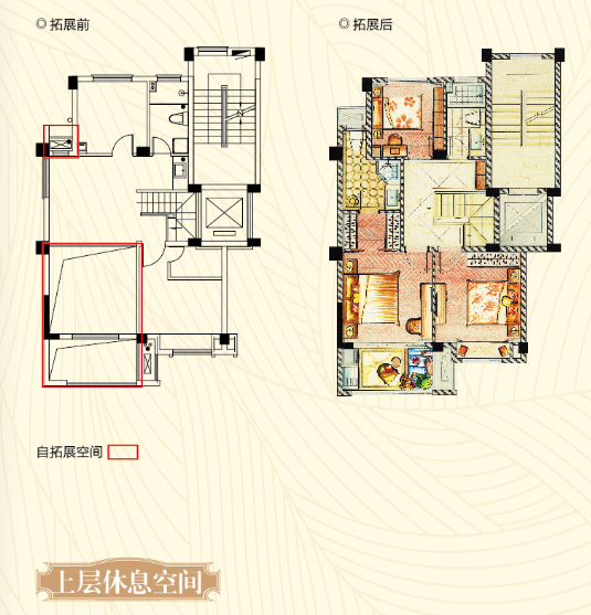 空中墅二層 建筑面積：132㎡